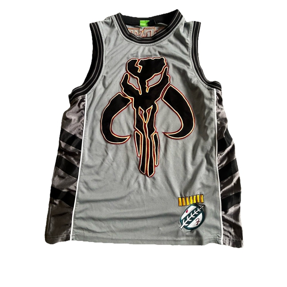 Star Wars Boba fett #83 Basketball Jersey Tank Gray Medium